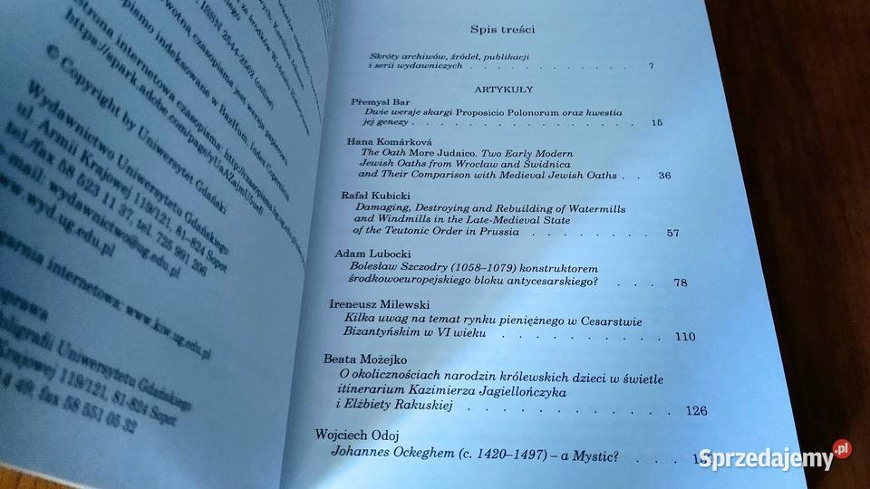 Studia z Dziejów Średniowiecza Tom 24 Praca Gdańsk