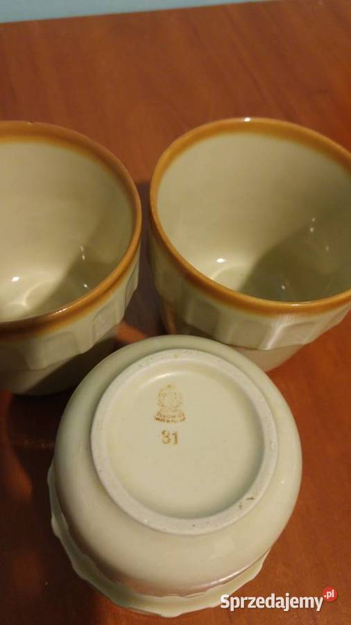 Talerze i kubki Tułowice prl Antyki, Sztuka, Kolekcje zachodniopomorskie