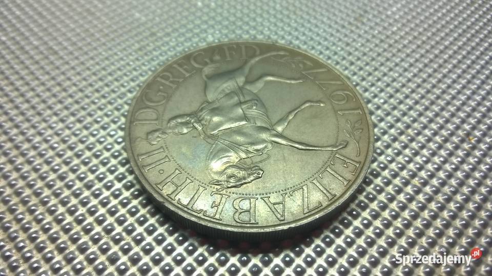 MONETA Wielka Brytania 25 pensów 1977 037 Warszawa