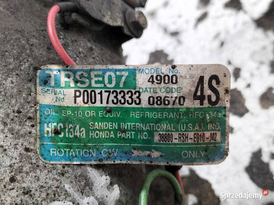 SPRĘŻARKA KLIMATYZACJI 38800RSHE010M2 13 IDSI Motoryzacja sprzedam