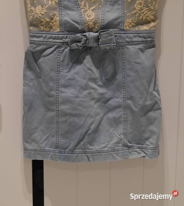 Sukienka jeansowa koronka 36 S Wrocław