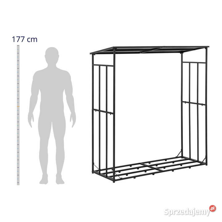 Stojak na drewno zadaszony do 300 161x65x177 Częstochowa