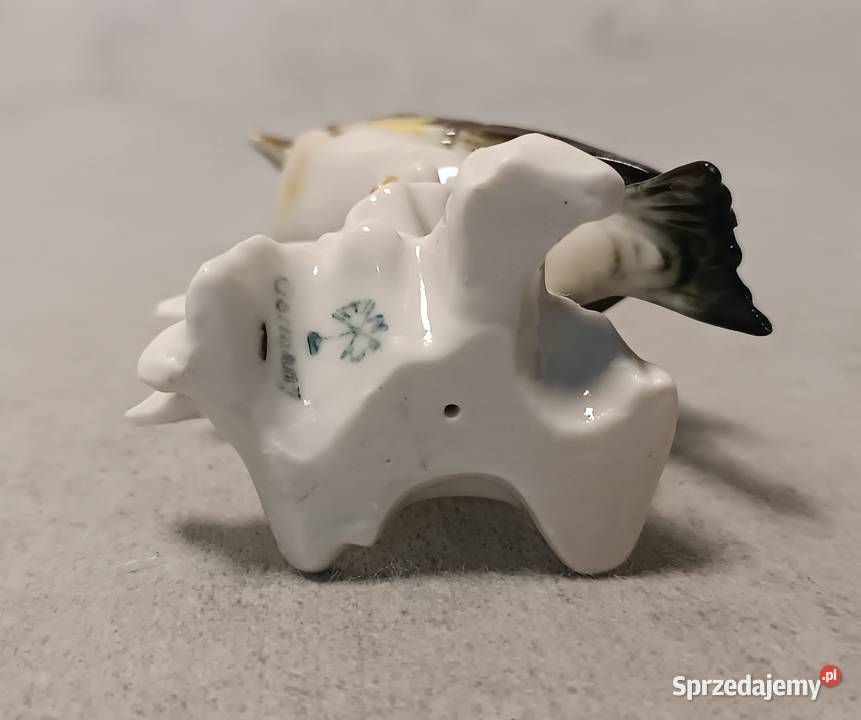 KARL ENS Porcelanowy Ptak Szczygieł VOLKSTEDT