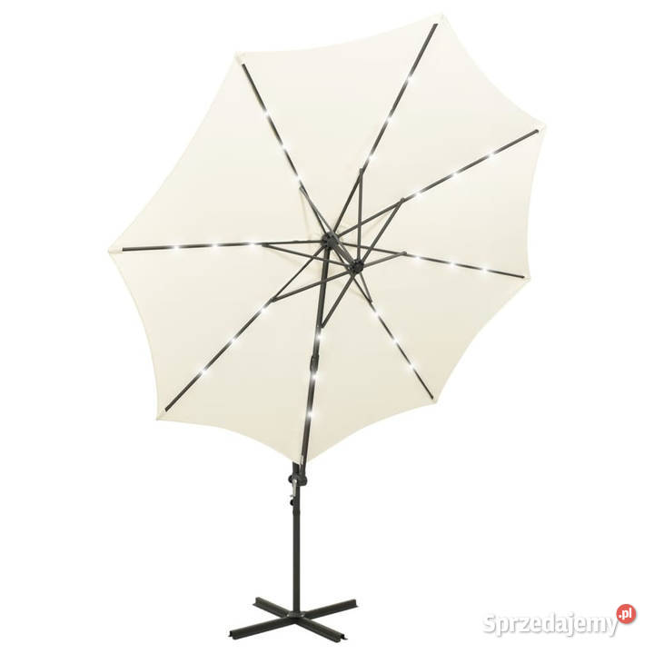 Parasol wiszący z lampkami LED i słupkiem 300 Warszawa
