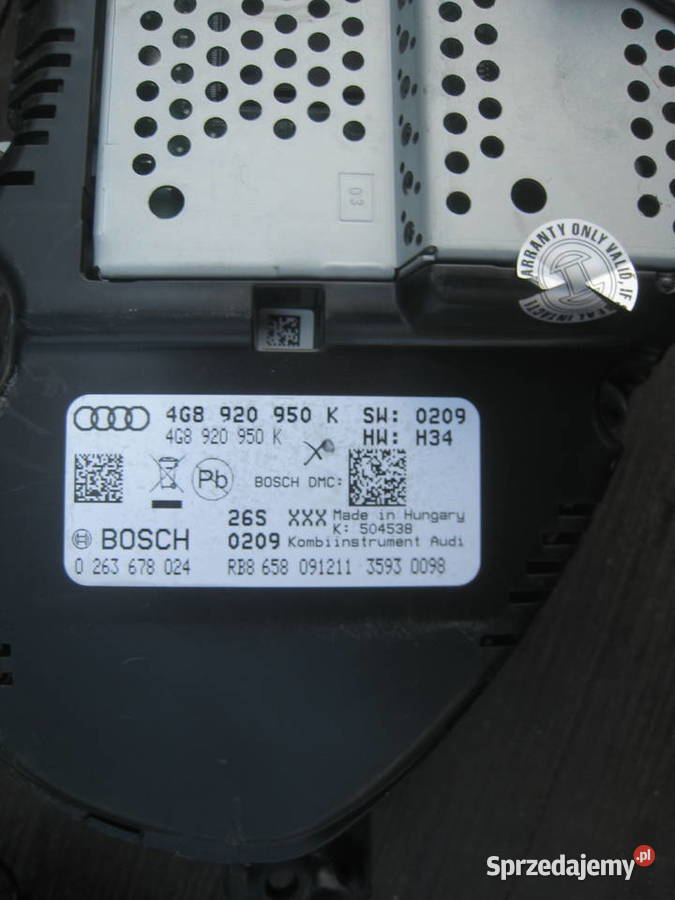 Zegary liczniki Audi A6 c7 diesel 4g8 920 950 K Kraków