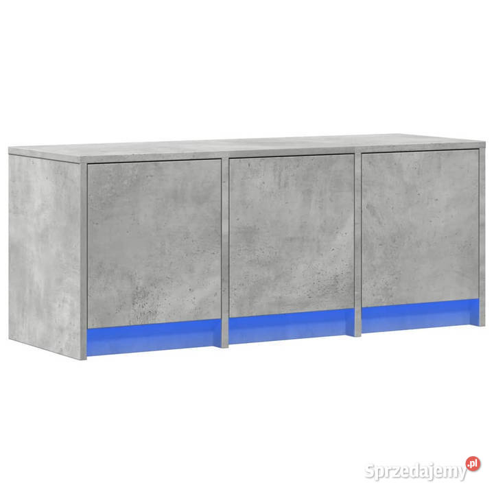 Szafka TV z LED szarość betonu 97x34x40 WM852239 mazowieckie Warszawa