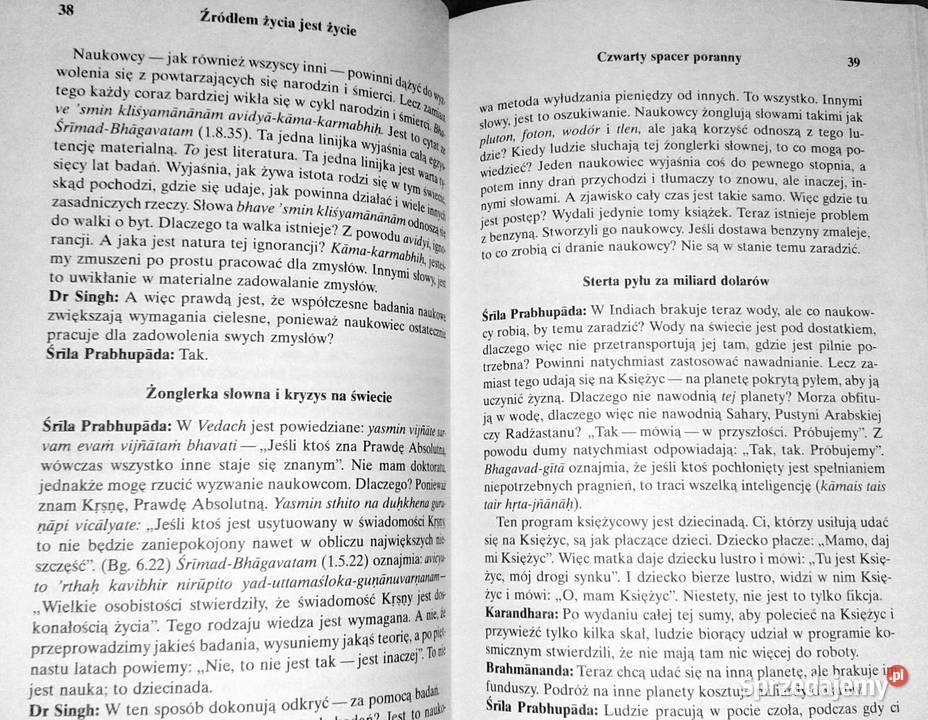 Źródłem życia jest życie Sri Srimad AC twarda Pozostałe Chełm