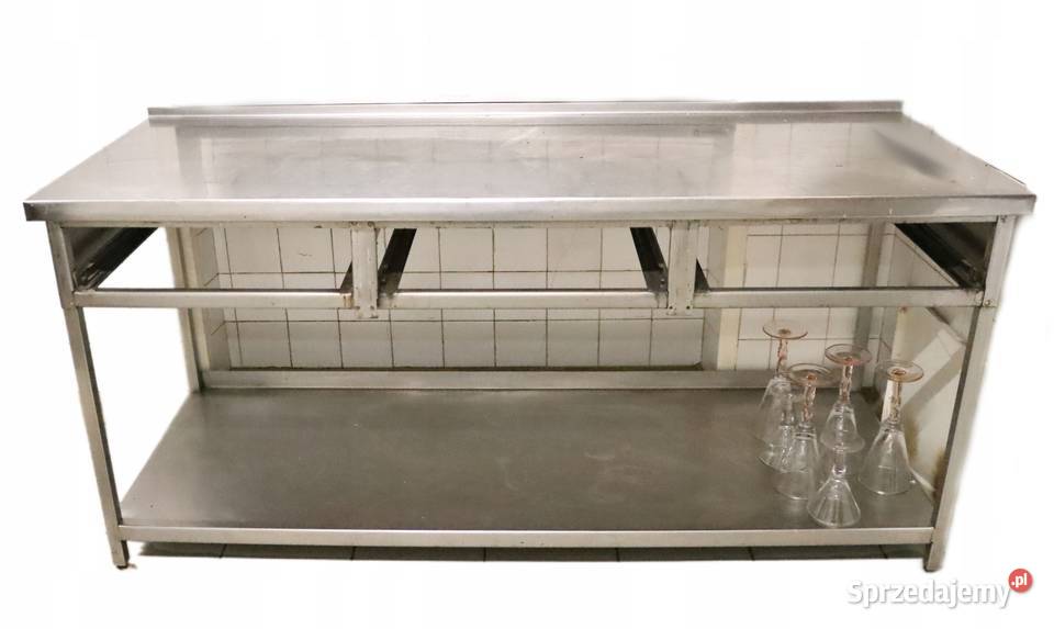 Masywny stół roboczy gastronomiczny 190 x 70 z Góra