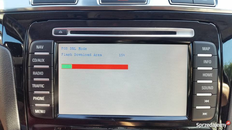Ford nawigacja Łódź Łódzkie polskie menu mapa łódzkie Poddębice