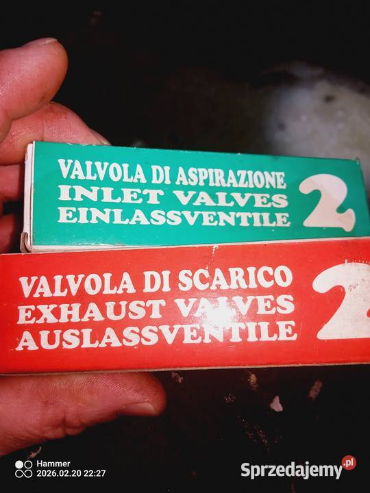 Zestaw nowych zaworów fiat 126p Twardogóra