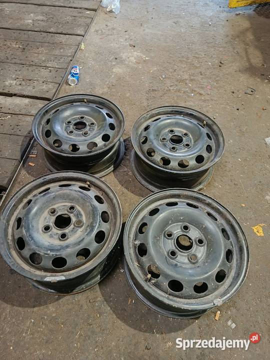 Komplet felg stalowych 15 ET55 5X112 Audi Samochodowe Samochodowe Januszowice