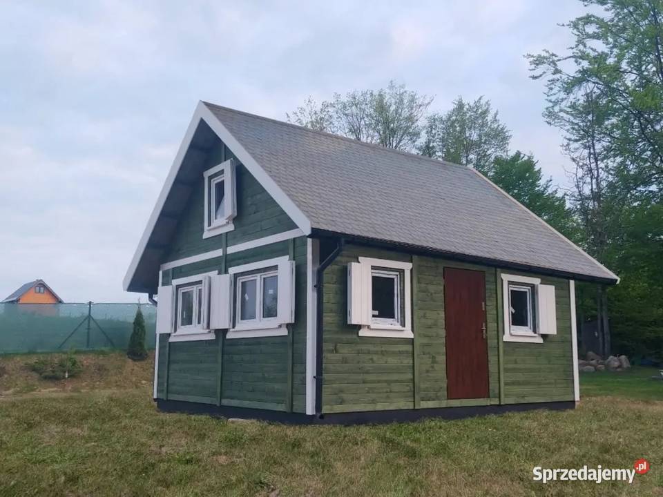 Drewniany domek rekreacyjny całoroczny CRA8 - 35 m²