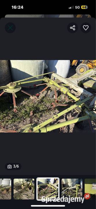 Kosiarka bębnowa i przetrząsarka Claas WM 165 i mazowieckie Przasnysz