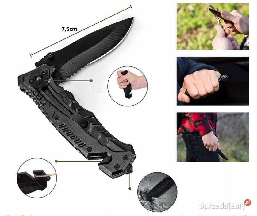 ZESTAW PRZETRWANIA SURVIVAL nóż latarka kompas Sporty strzeleckie i myślistwo Nowy Sącz sprzedam