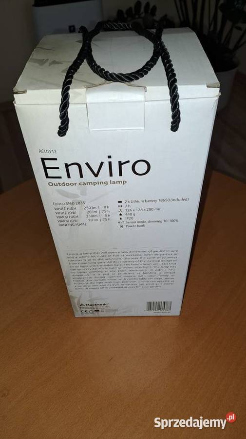 LAMPA kempingowe Enviro Mactronic z efektem łódzkie Bełchatów sprzedam