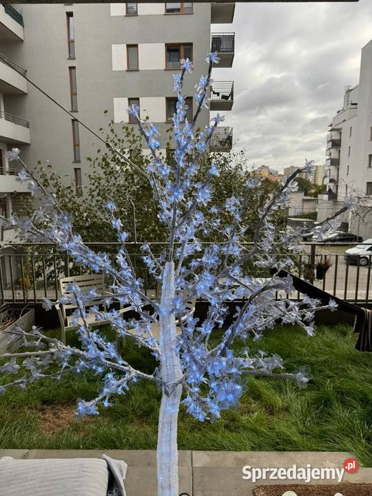 Drzewko led flash kwiat wiśni 180 kolor zimny wielkopolskie Czajków sprzedam