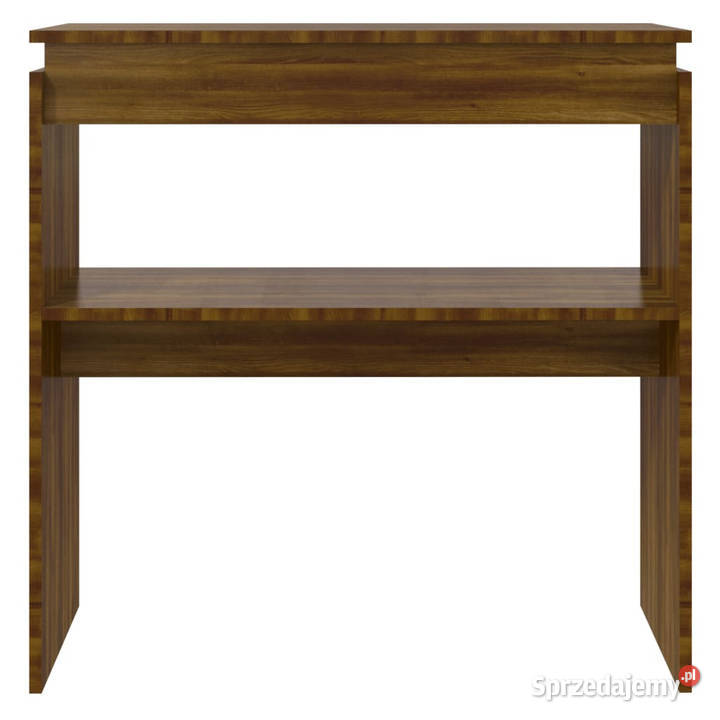 Stolik konsolowy brązowy dąb 80x30x80 WM815218 Warszawa