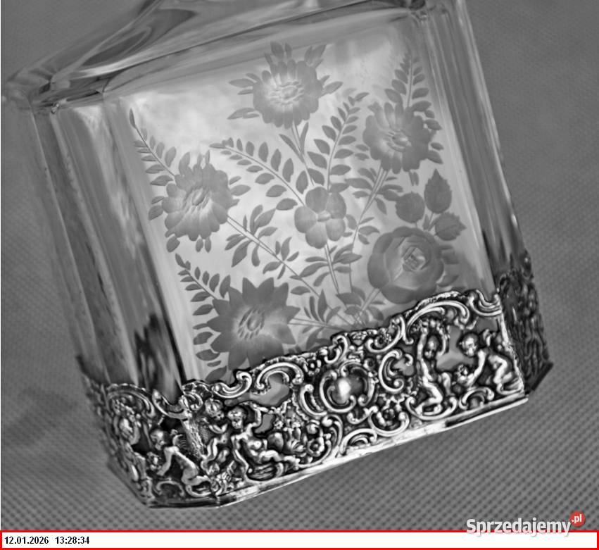 Karafka wykonana JD Schleissner Shne z Hanau ok Porcelana i szkło dolnośląskie Zgorzelec