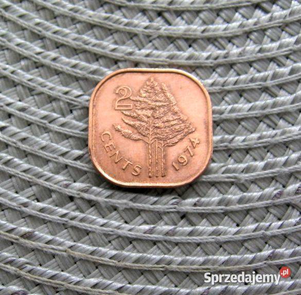 Eswatini Suazi 2 Centy 1974r Kalisz