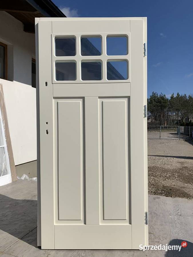 Drzwi zewnętrzne ocieplane NA WYMIAR w dowolny Drewno Brodnica