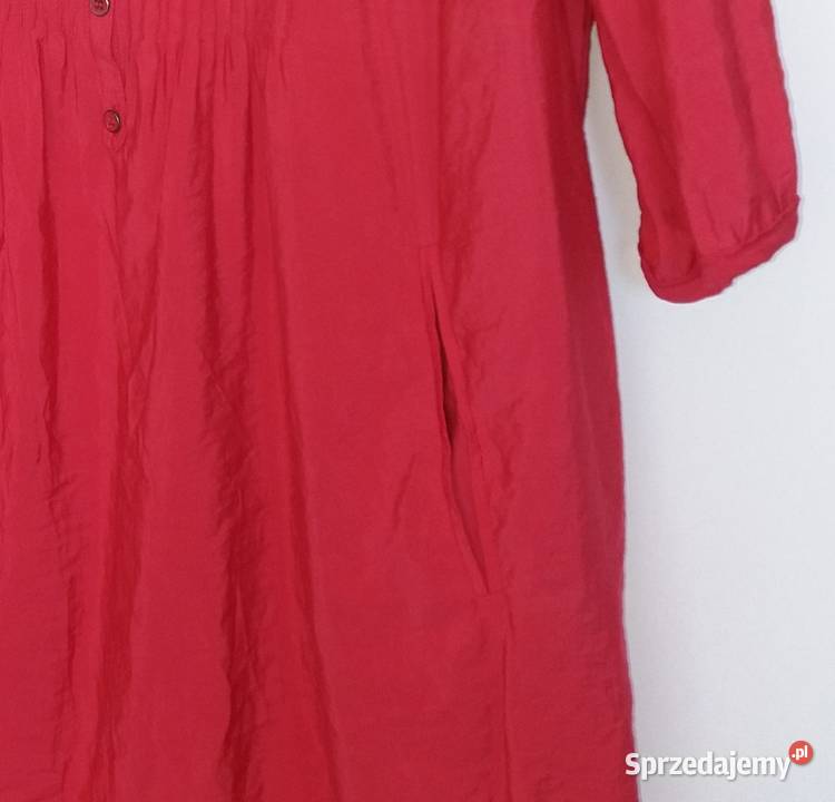XXL Tunika malinowa czerwień Samoon czerwony