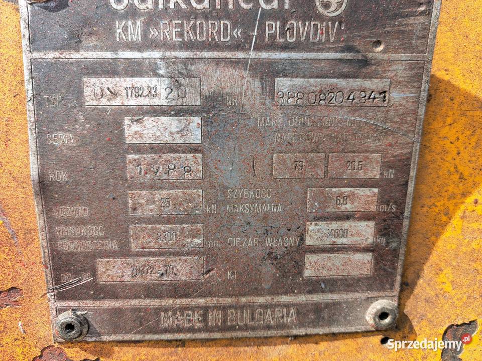 wózek widłowy Balkancar DV 17928320 diesel