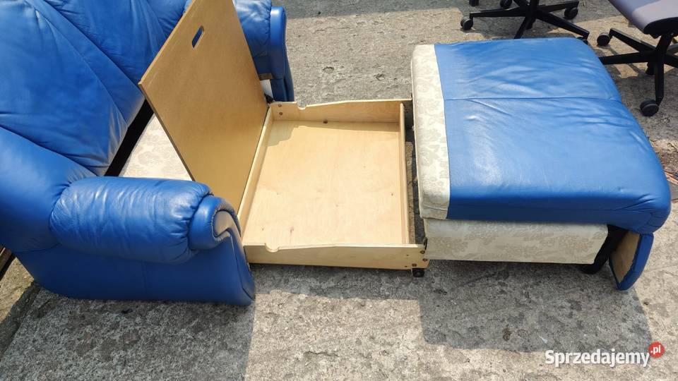 Kanapa 2osobowa skóra z funkcją spania i Warszawa