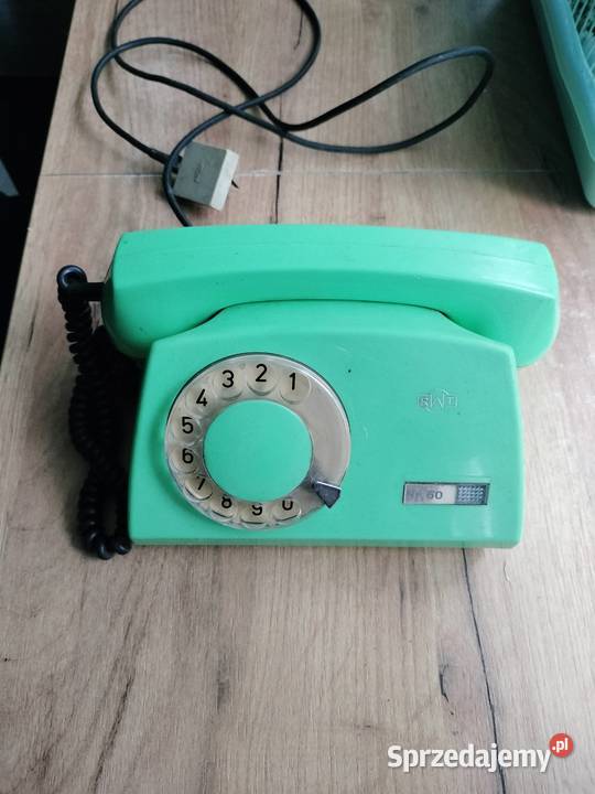 Start aparat telefoniczny zielony z czasów PRL zachodniopomorskie Choszczno