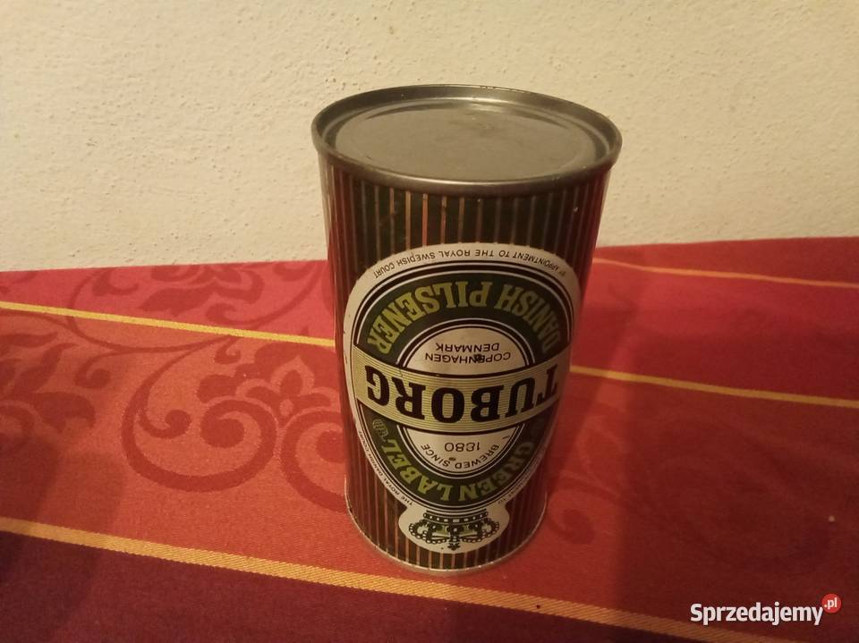 Tuborg green label puszka piwie pusta mazowieckie Warszawa