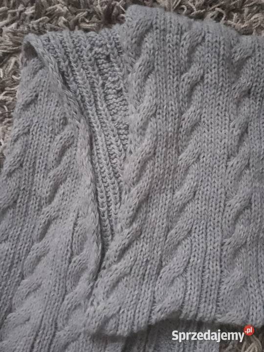 Szalik damski szary duży Dla kobiet Chrzanów