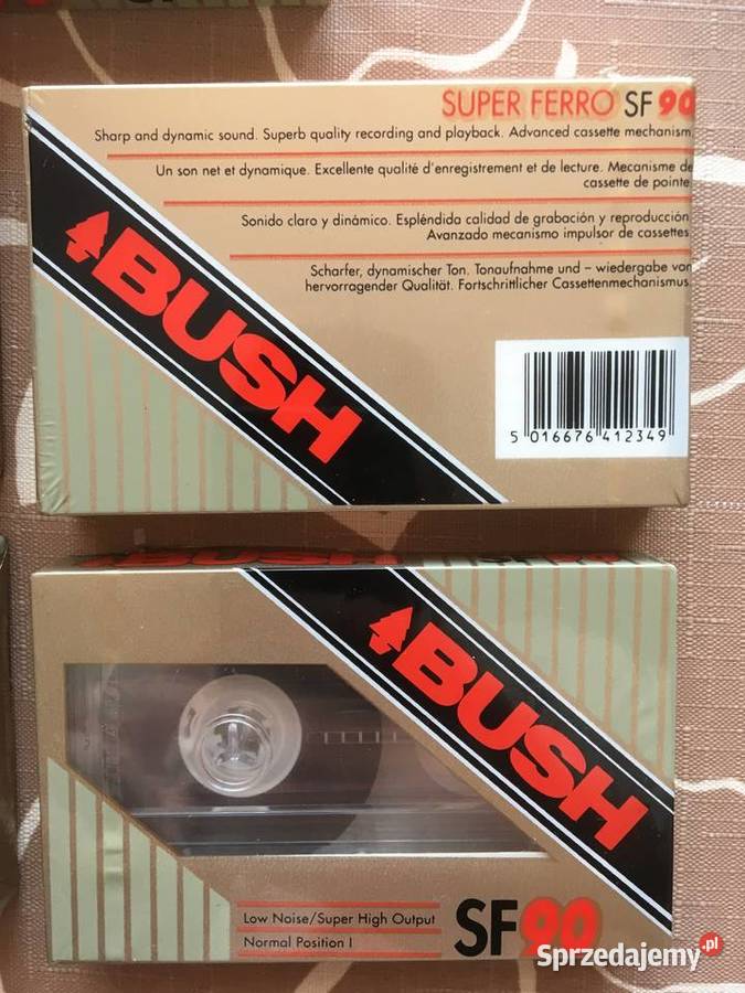Kasety magnetofonowe nowe Bush 5 sztuk Sępólno Krajeńskie sprzedam