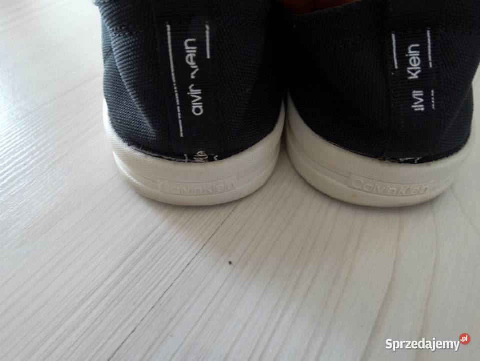 Buty Calvin Klein Sportowe Płócienne Czarne 38 Obuwie sportowe Łomża sprzedam