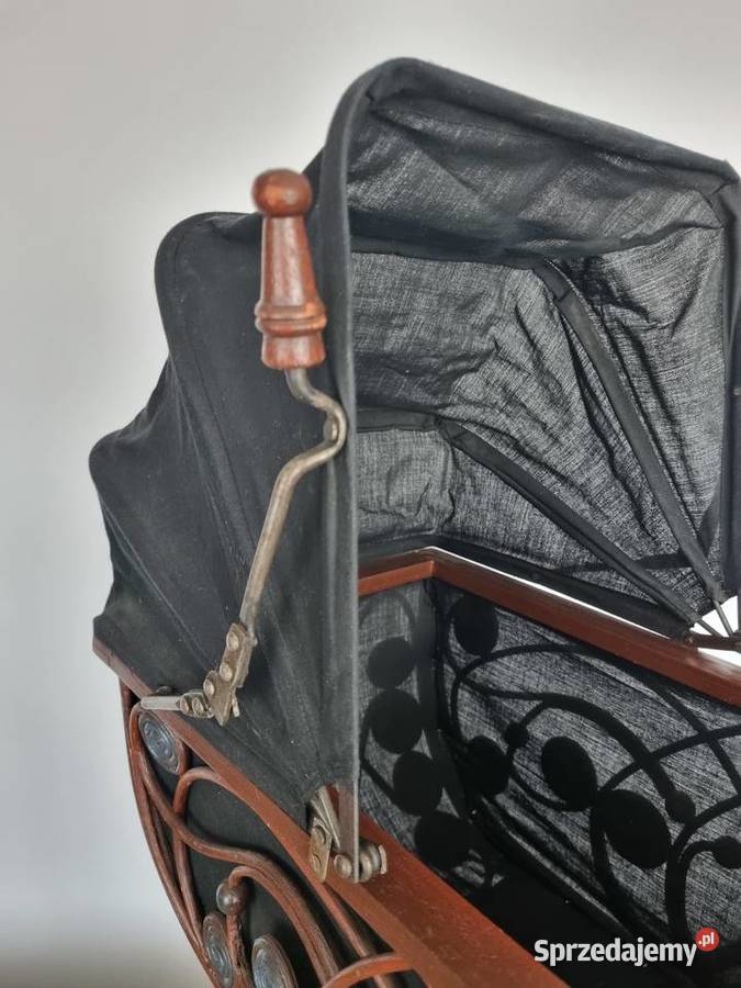 Zabytkowy dekoracyjny wózek lalek Art Deco Duży Meble mazowieckie Płock