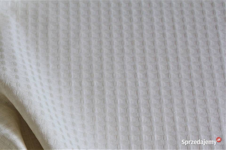 Szeroka tkanina lniana ecru 54 len 46 bawełna Mińsk Mazowiecki