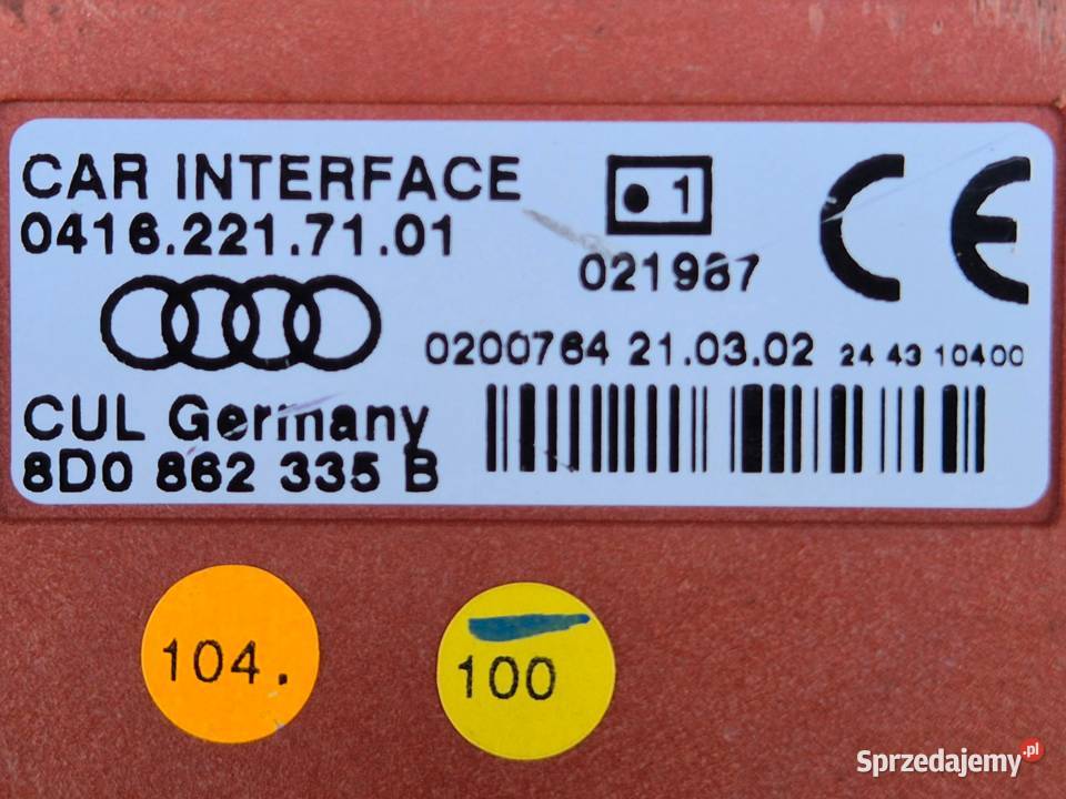 MODUŁ TELEFONU AUDI A4 B6 VW PASSAT B5 FL Działoszyce