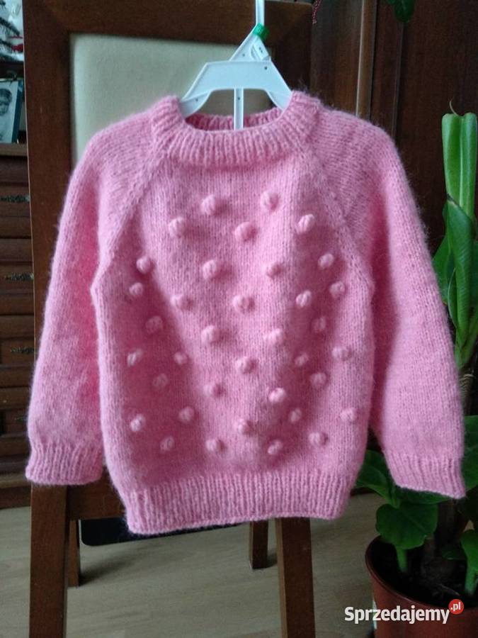 Sweterek z bąbelkami różowy Warszawa
