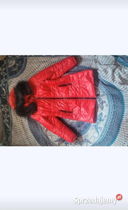 Zimowa kurtka czerwony wielkopolskie Poznań