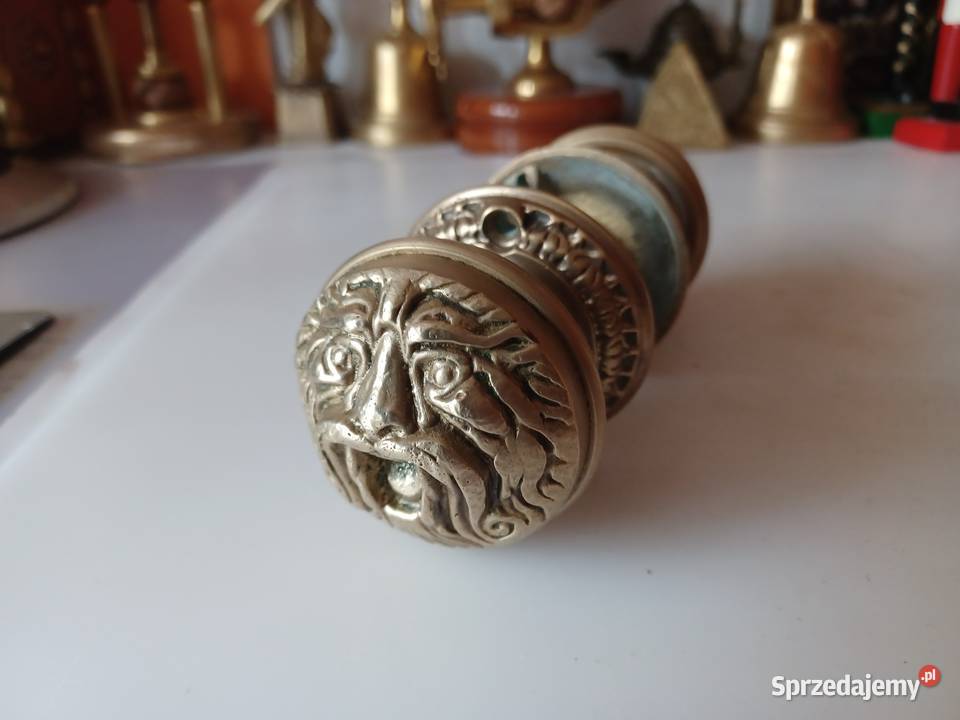 Komplet klamek gałek obrotowych Mosiądz Kolekcja Klamki i uchwyty Poznań sprzedam