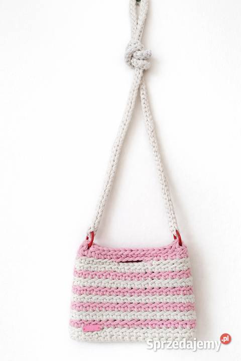 Torebka mała listonoszka crochet ręczne robiona Piotrków Trybunalski sprzedam