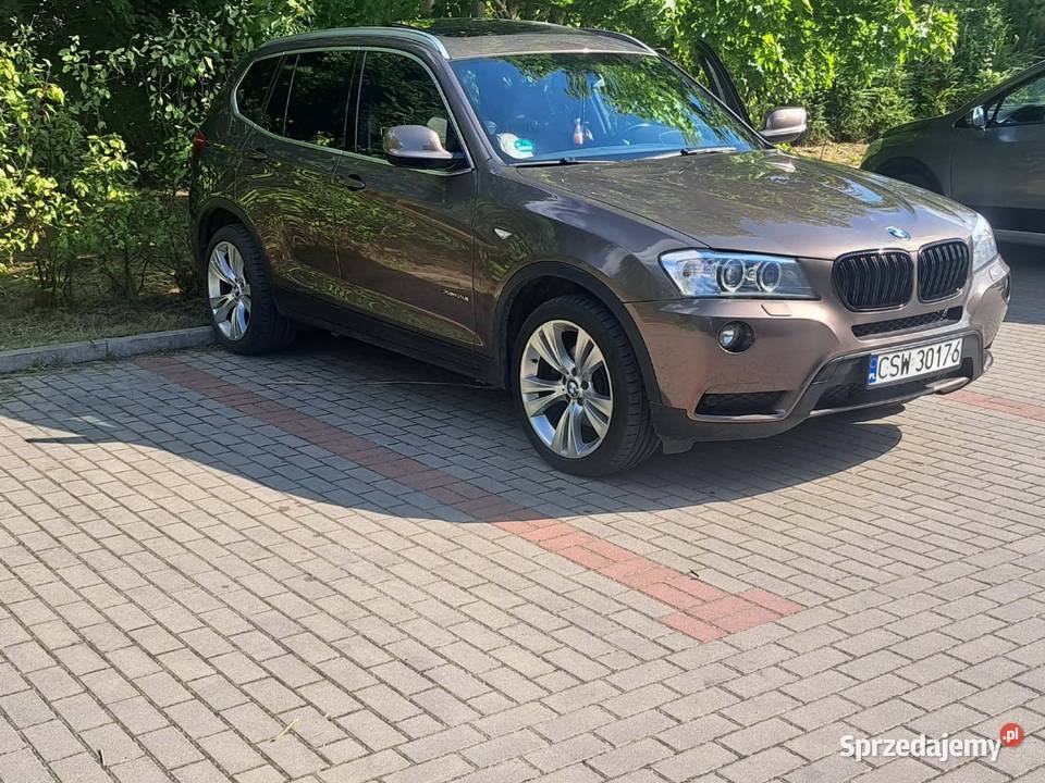 BMW x 3 20 benzyna Xdrav 184 naviskóra panorama brązowy