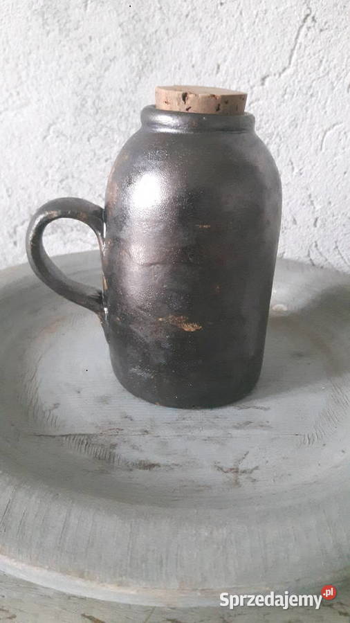 Butelka ceramiczna ręcznie wykonana
