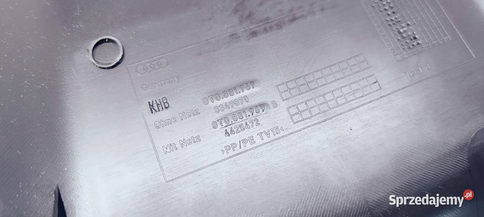 OSŁONA TYLNA FOTELA AUDI A4 A5 Q5 A6 8T0881969 śląskie Przystajń