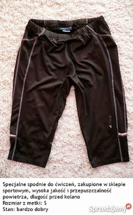 Sportowe spodnie rybaczki sport S 36 M 38 Rozmiar 36(S) Inowrocław sprzedam