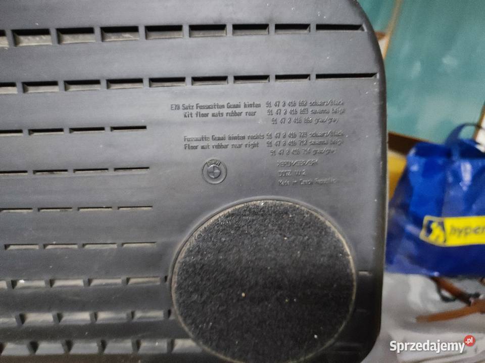 Dywaniki gumowe tylne oryginał BMW X5 E70 lubelskie