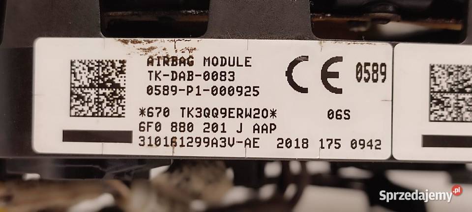 SEAT ARONA PODUSZKA AIRBAG KIEROWCY 6F0880201J dolnośląskie sprzedam