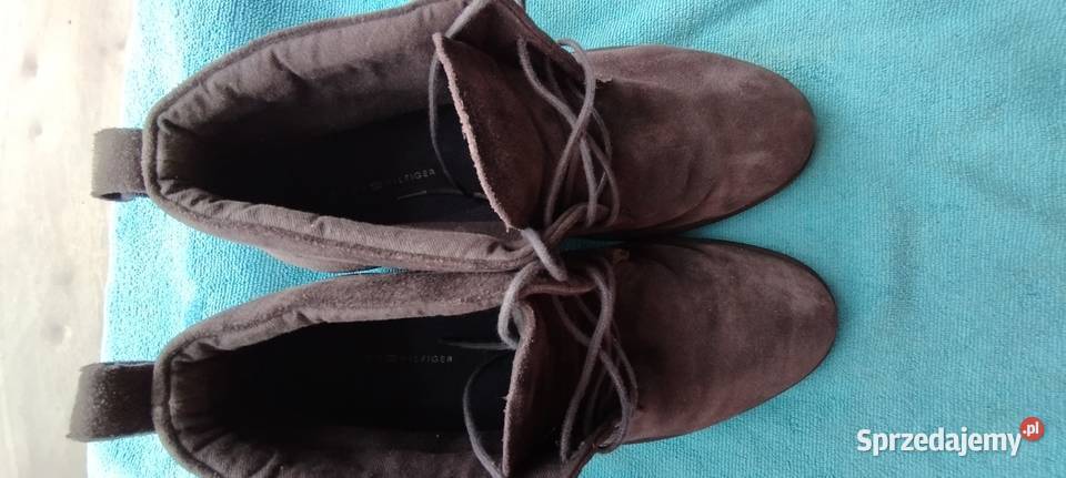 Buty męskie Tommy Hilfiger granatowe zamszowe Wrocław