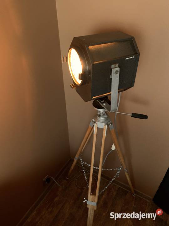 Lampa PRL teatralna Vintage loft stara wielkopolskie Poznań