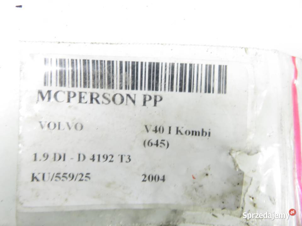 MCPERSON PRAWY PRZEDNI VOLVO V40 I 19 DI małopolskie