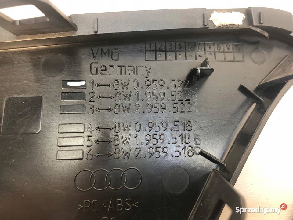 AUDI A4 B9 8W0959522 KLAMKA WEWNĘTRZNA PRAWY dolnośląskie