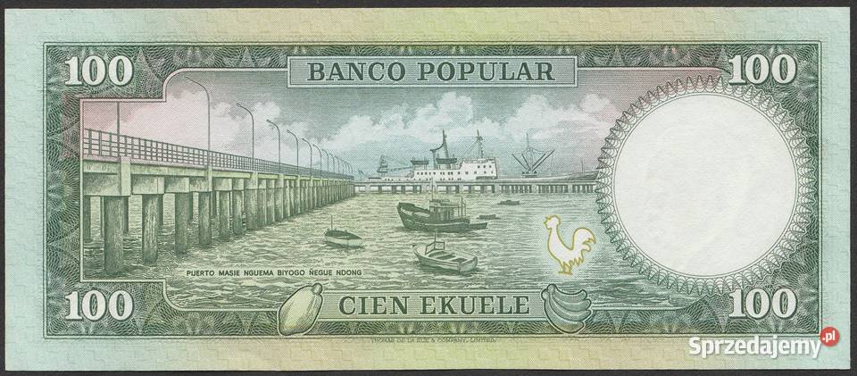 Gwinea Równikowa 100 ekuele 1975 stan bankowy Numizmatyka Łódź